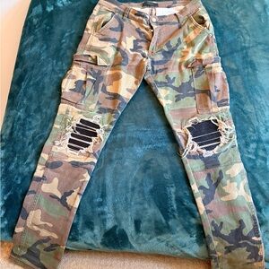 Men's Camouflage Skinny Jeans
